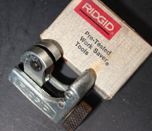 RIDGID 104 Mini Tube Cutter, for Aluminum-Brass-Copper Etc.. USA NIB Vintage