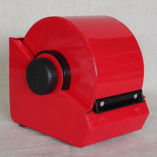Vintage 1980s Red Lacquered Rolodex Rare Color Home Library Office Organizer