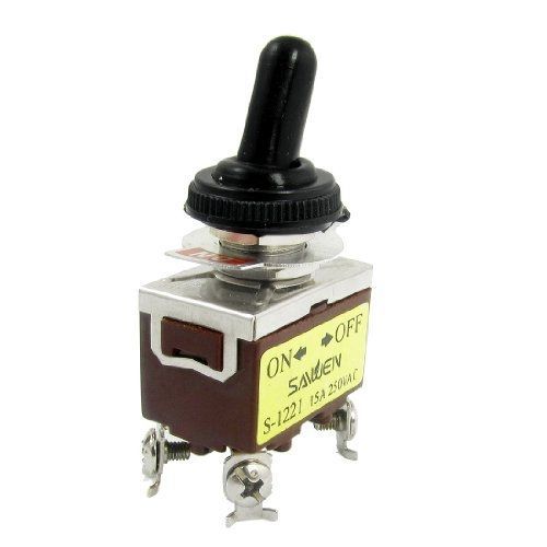 Uxcell? ac 250v 15a amps dpst on/off 2 position 4 screw terminals toggle switch for sale