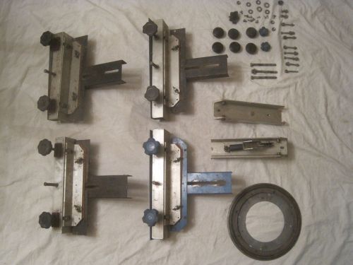 screen printing press parts 4 x arms arm knobs rotary clamps machine manual