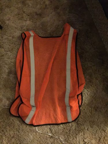 Orange Neon Safety Vest/reflective Strips Universal Size