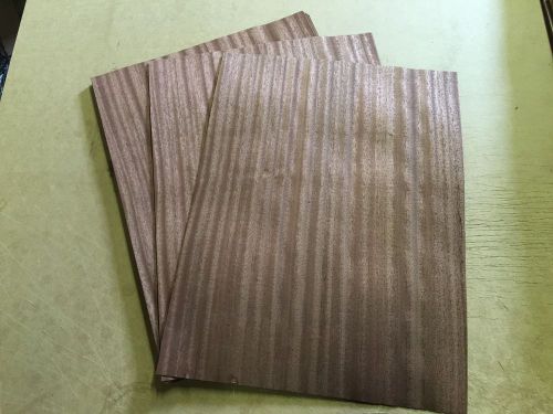 Wood Veneer Striped Sapele 18x24 30Pcs Total Raw Veneer  &#034;EXOTIC&#034; RSS2 6-22-16