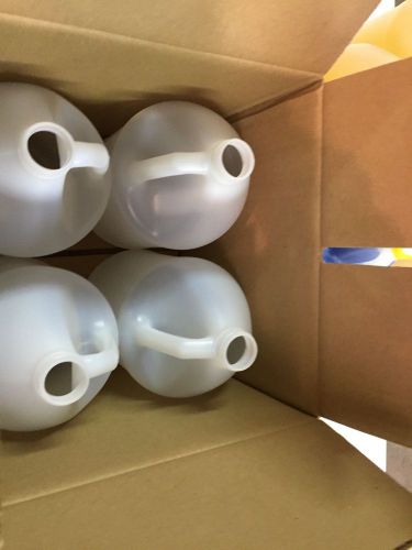 4 Each Gallon Plastic Bottle Jug NEW UNUSED with Shipping Box