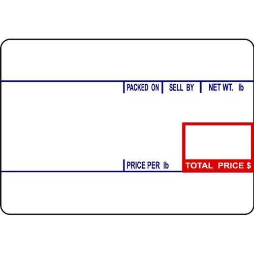 Cas lst-8010 printing scale label 58 x 40 mm upc 12 rolls per case for sale