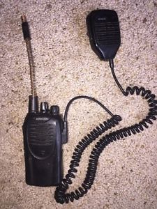 Kenwood tk-2160 vhf fm transceiver handheld portable radio 16ch antenna mic for sale