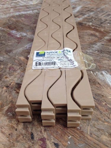 24 in. horizontal plastic closure strips (6-pack), beige for sale