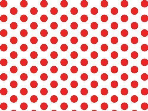 Red &amp; White Polka Dot Tissue Paper - 20&#034; x 30&#034; - 24 XL Sheets