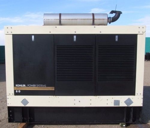 81kw kohler / john deere diesel generator / genset - load tested - mfg. 2004 for sale
