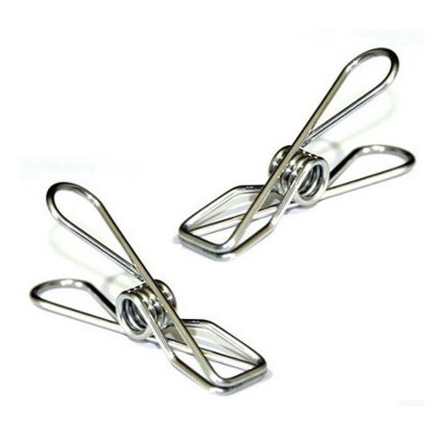 Apl jz-13 universal stainless steel clips clothespins hanging clips for home off for sale