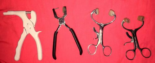 4 ASSORTED MOUTH  DENTAL INSTRUMENTS