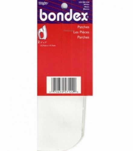 Bondex Iron-On Patches 5 X7 2/Pkg-White