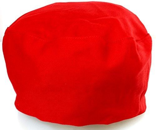 KITCHENSUPPLYSUNRISE Red Chef Hat - Elastic Back