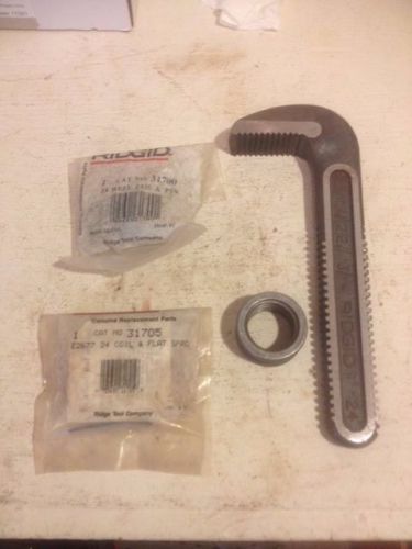 Ridgid pipe wrench hook jaw, nut, heel jaw &amp; pin, coil &amp; flat springs  24&#034; -oem for sale
