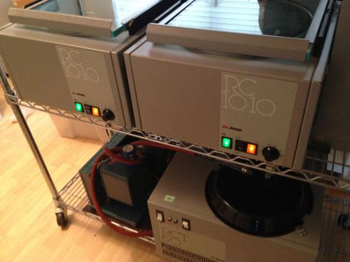 Two perfect jouan rc 10.10&#039;s and rtc60 speed vac system (w/rotors for plates) for sale
