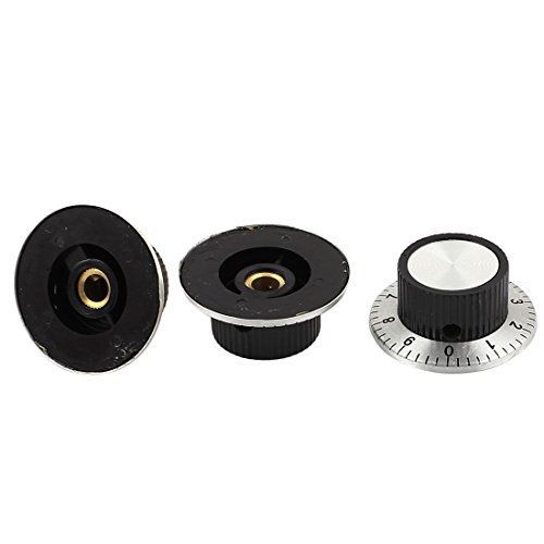 Uxcell 3pcs m6 37mm x 15mm potentiometer control volume rotary knob w dial for sale