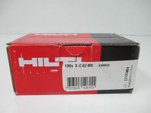 HILTI CONCRETE NAILS X-C 62 MX, 100 Per BOX, FOR DX 460 MX