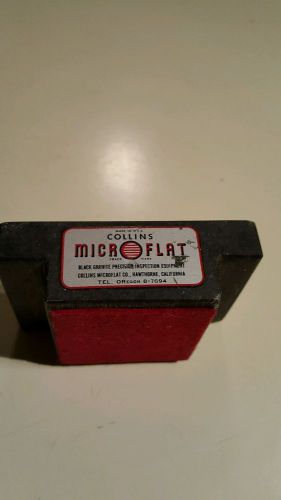 Collins Microflat granite surface plate - salesman sample