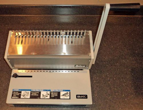 Ibico Ibimatic Manual Binding System Machine Waste Drawer and 80 Combs