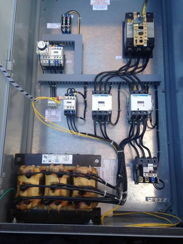 50 hp 460v 3 phase  pump control panel w/ auto transformer for sale