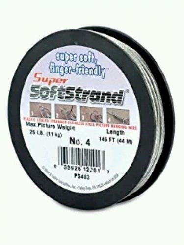 Hanging solutions size no.4 super softstrand vinyl coated stainless steel wire, for sale