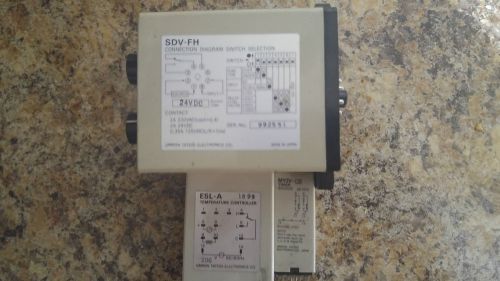 OMRON Lot of 3 Timer 1xSDV-FH2 24VDC 1xESL-A Temperature Controller 1xMY2V 24VDC