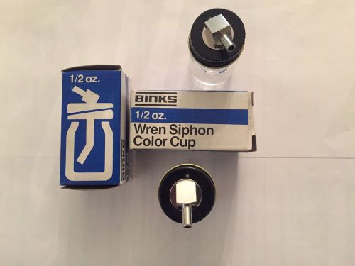 NEW BINKS 59-31 WREN SIPHON COLOR CUP ASSEMBLY 1/2 OZ