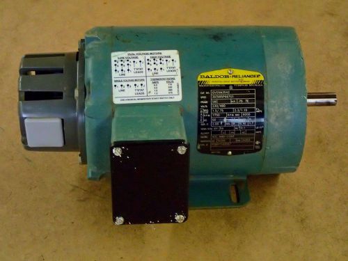 Baldor reliance thermal protect inverter motor idvsnm3542 3/4hp 1750 rpm 3ph 56c for sale