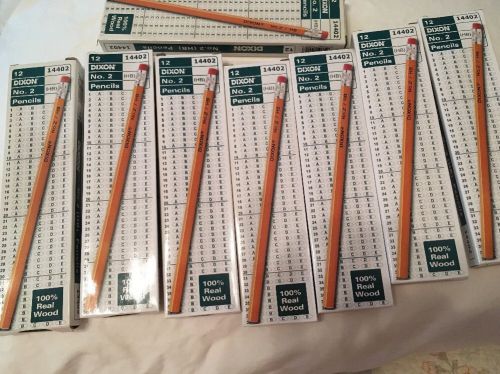 Eight Dozen Number 2 Dixon Pencils 100% Real Wood