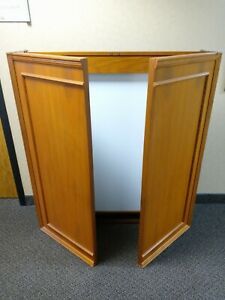 Solid American Cherry 42&#034;48&#034;4&#034; Dry Erase Board Cabinet + Projector Screen