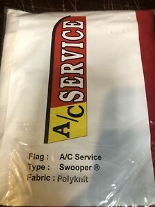 A/C SERVICE 12ft Feather Banner Swooper Flag - FLAG ONLY  30” WIDTH