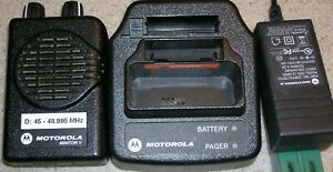 Motorola Minitor V(5) Two Channel 45-48.995 MHz Non-Stored Voice  NSV Pager