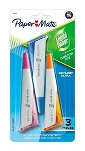 Paper Mate 1818799 Liquid Paper DryLine Ultra Correction Tape, Assorted Color...