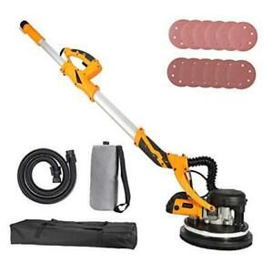 850W Drywall Sander with Vacuum Attachment Dust Collector, Electric Pole
