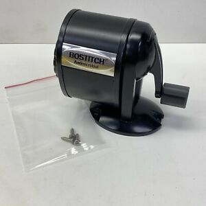 Bostitch Antimicrobial Manual Pencil Sharpener Black, Counter Or Wall Mount