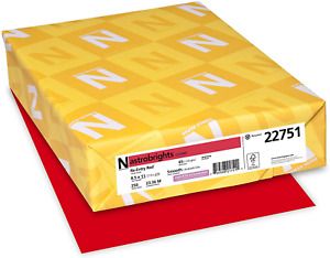 Neenah Astrobrights Premium Color Card Stock, 65 lb, 8.5 x 11 Inches, 250 Sheets