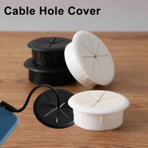 Furniture Cable Organizer Line Outlet Port Wire Hole Cover Desk Cord Grommet