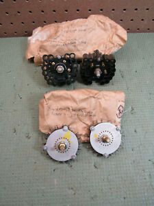 (4) UNIQUE VINTAGE ROTARY SWITCHES FOR TUBE RADIO OR AMP PROJECT MT-S-E-1