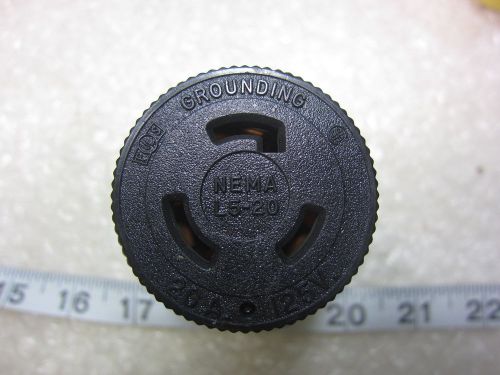 Sylvania 15a 125v hbl4729 style locking connector l5-15r, used for sale