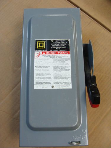 New overstock square d h222nrb 240v 60a fusible safety switch nema 3r for sale
