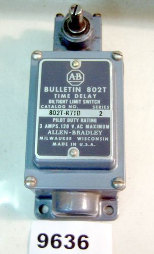 (9636) Allen Bradley Limit Switch 802T-R7TD