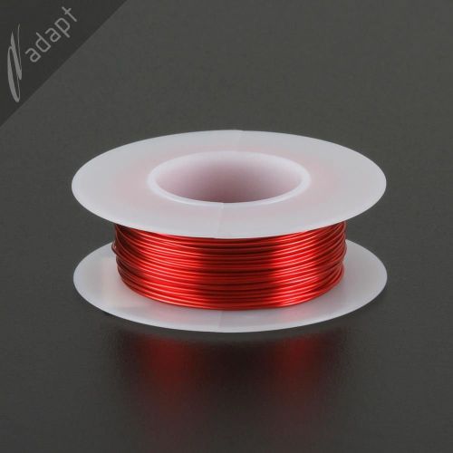 Magnet Wire, Enameled Copper, Red, 22 AWG (gauge), 155C, ~1/8lb, 63ft