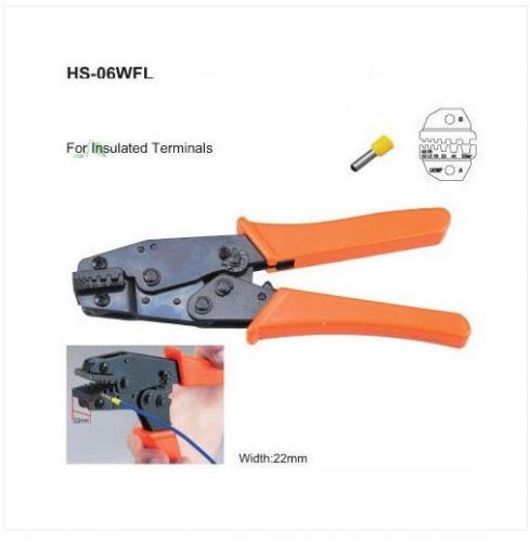 1 x insulated terminals crimper plier 24-10awg 0.25-6.0mm2 22mm width die sit for sale