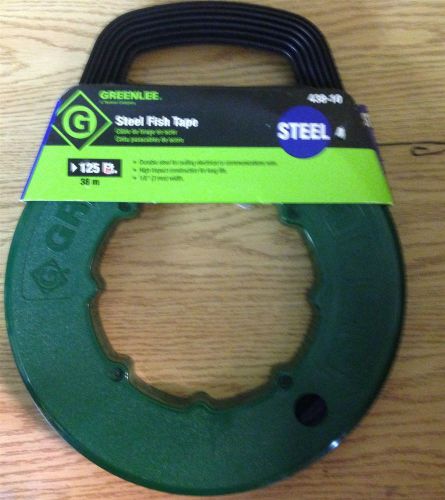 Greenlee 438-10 steel fish tape 125 ft new for sale
