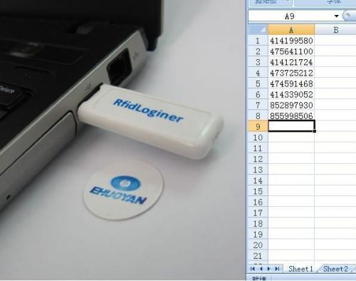 Usb dongle emulate keyboard 13.56mhz mifare rfid reader android, windows, linux for sale