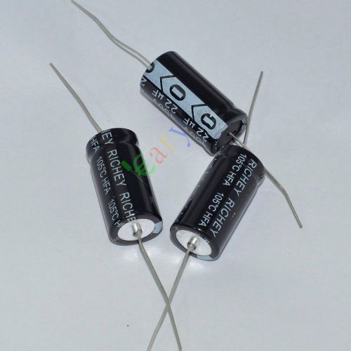 5pcs 450v 22uf 85c new long copper leads axial electrolytic capacitor audio amps for sale