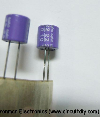 10x sanyo oscon sc 22uf 10v audio diy capacitors for sale