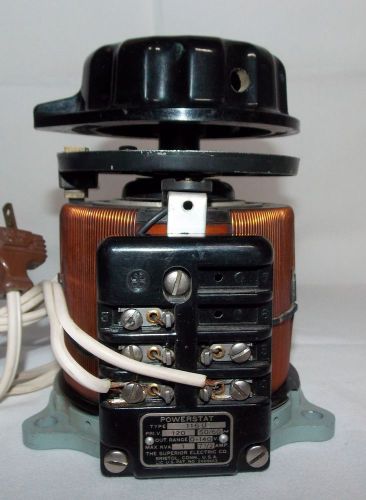 Vintage superior powerstat 116u variabletransformer 120v  7.5 amp 1ph 1kva for sale