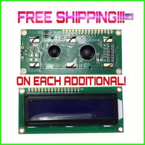 1602 16x2 character lcd display module hd44780 controller blue blacklight for sale