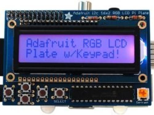NEW Adafruit RGB Positive 16x2 Lcd+keypad Kit for Raspberry Pi