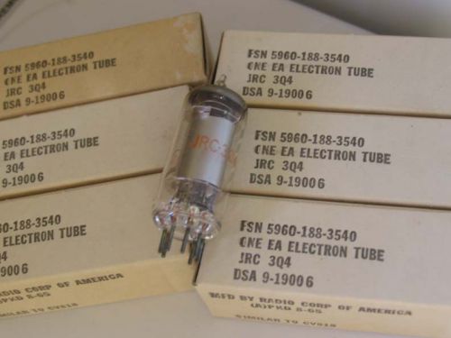6 pcs NOS RCA 3Q4 CV818 TUBES 3Q4  DL95  VT-264 valve radio